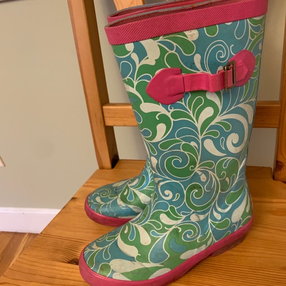 LL Bean Wellie rain boots - Picture 2 of 5